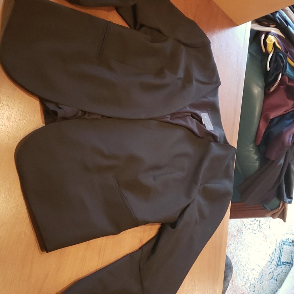 The Limited black suit jacket with flared cuffs